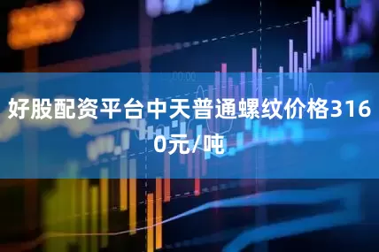 好股配资平台中天普通螺纹价格3160元/吨
